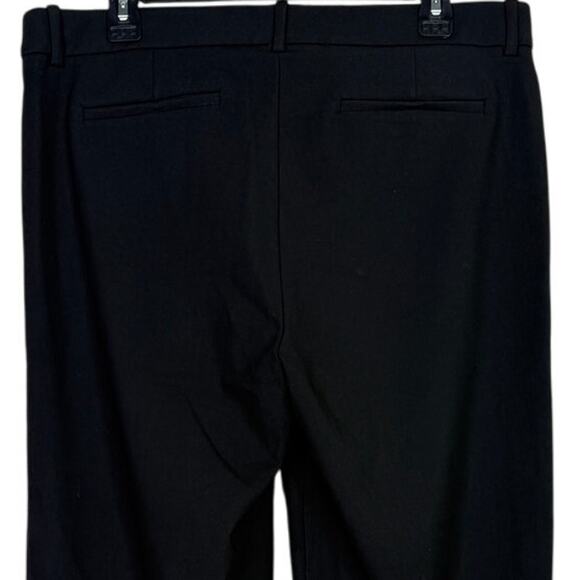 J. Crew High Rise Peyton Crop Wide Leg Stretch Trouser Pants Pockets 14 T Black - Picture 5 of 15